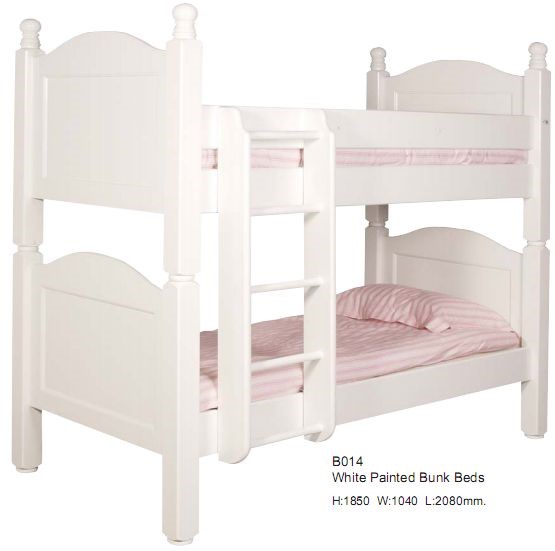 white company bunk beds