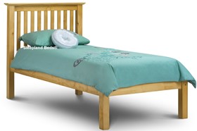 Bacella Pine Wooden Bed Frame With Low Footend - 3ft Single