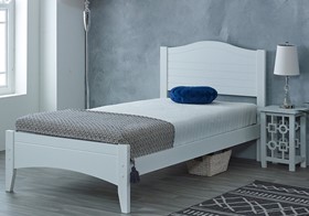 Lauren White Wooden Bed Frame - 3ft Single