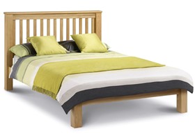 Mabrella White Oak Wood Bed Frame - Low Footend - 6ft Super Kingsize