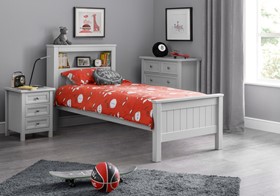 Mavelle Grey Bookcase Bed Frame - Single