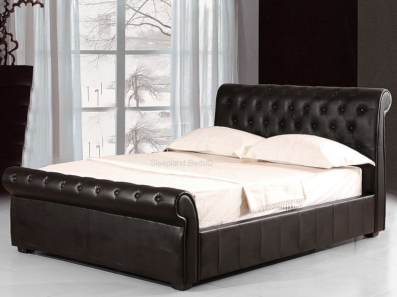 leather ottoman beds with mattress