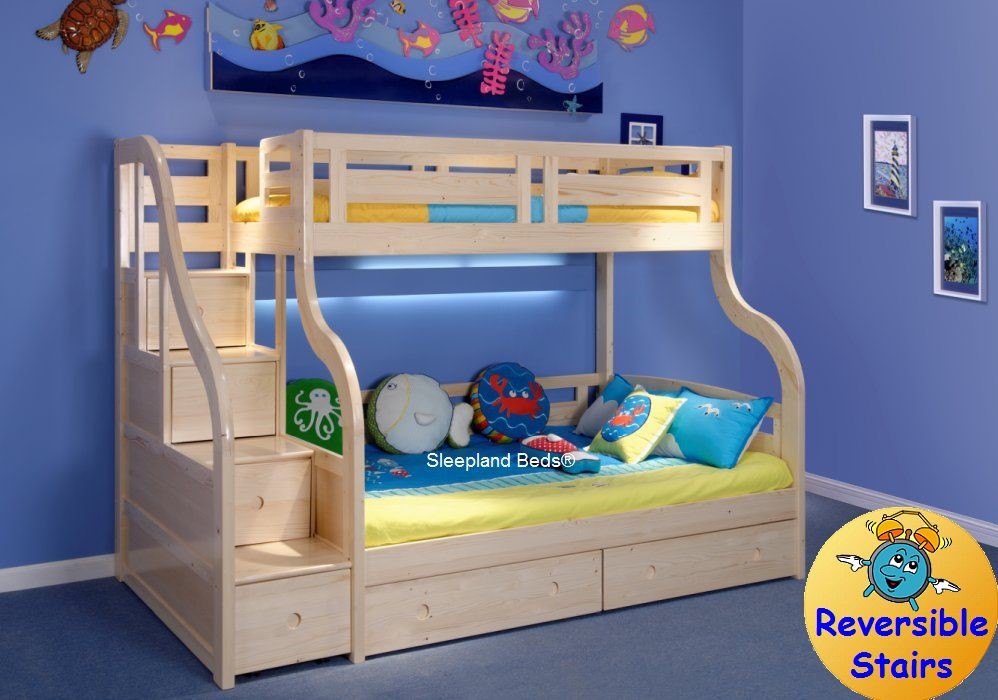 double bunk beds with storage