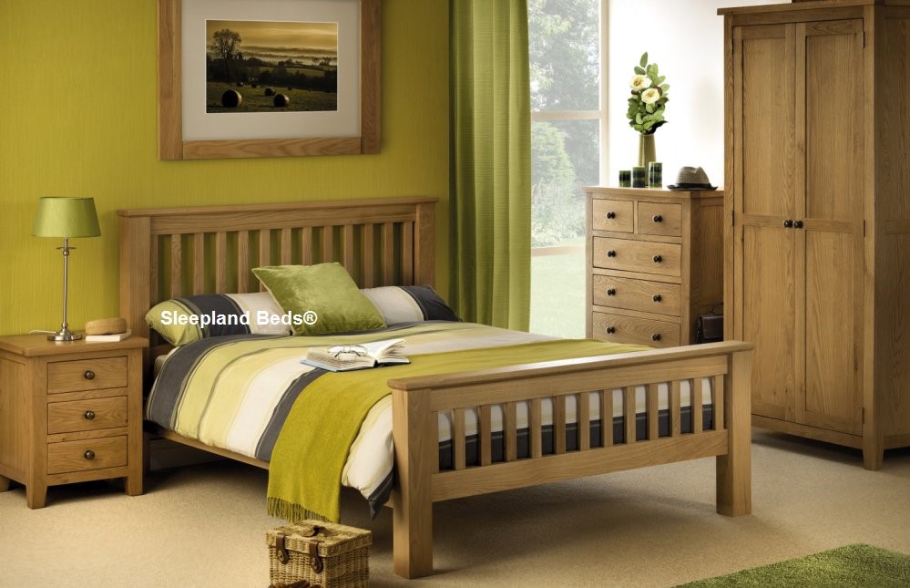 two tone white and oak bedroom furniture