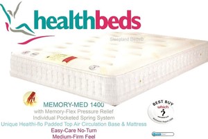 Healthbeds Memory Med 1400 Single Mattress
