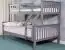 Sweet Dreams Connor Grey Triple Sleeper Bunk Bed - Small Double
