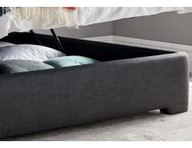 Kaydian Appleby Ottoman Bed - Slate Grey Fabric - 6ft Super Kingsize - 2