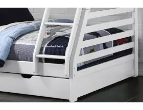 Sweet Dreams States Triple Bunk Bed In White With Storage Drawers - 1