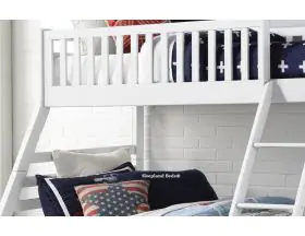 Sweet Dreams States Triple Bunk Bed In White With Storage Drawers - 2