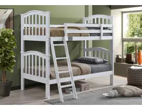 Cosmos White Solid Hardwood Bunk Beds - 5