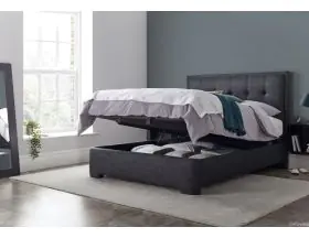 Kaydian Falstone Ottoman Bed - Slate Grey Fabric - 6ft Super Kingsize - 5