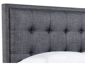 Kaydian Falstone Ottoman Bed - Slate Grey Fabric - 6ft Super Kingsize - 3