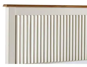 Hudson Wooden Bed Frame - Cream And Beech - 5ft Kingsize - 1