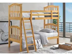 Cosmos Deluxe Maple Wooden Bunk Bed With Trundle - 3