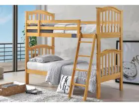 Cosmos Deluxe Maple Wooden Bunk Bed With Trundle - 0