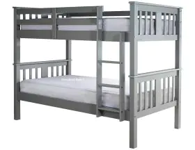  Navarro Bunk Bed In Grey - Pine Wood - 3ft Single - 0