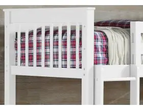 Thomas Deluxe White Wooden Bunk Beds With 2 Drawers - 1