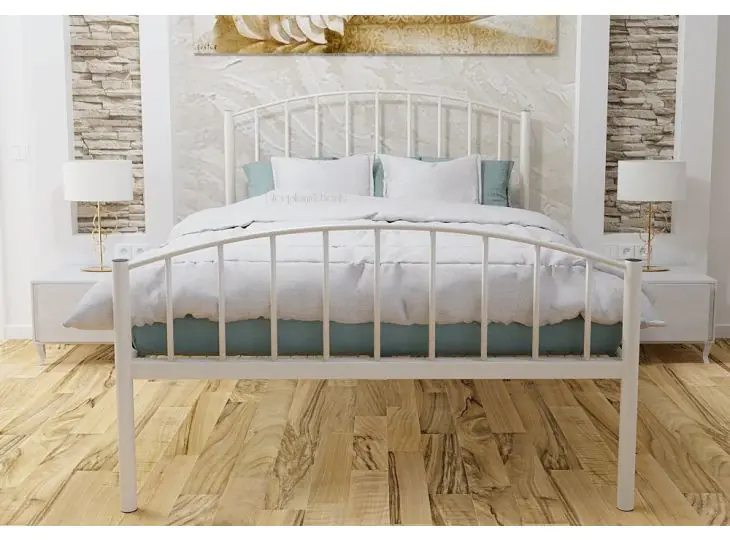 jessalina ivory wrought iron reinforced metal bed