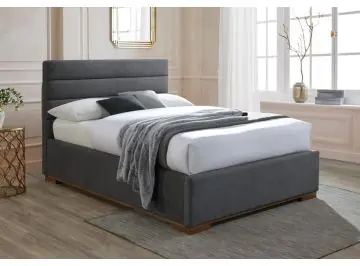 Inspire Mayfair Dark Grey Fabric Ottoman Bed - 4ft6 Double