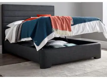 Appleby Slate Grey Luxury Fabric Ottoman Bed Frame