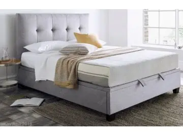 Kaydian walkworth Dark Grey Fabric Super Kingsize Bed Frame