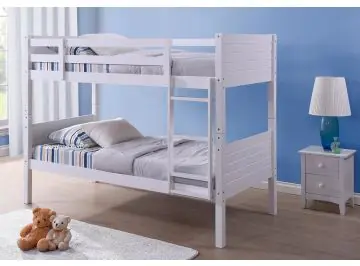 Bedford White Wooden Bunk Bed - Optional Drawers