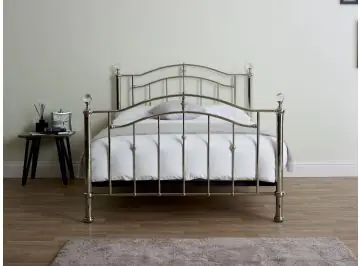 calisto chrome metal bed frame by Limelight Beds