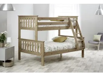 carra pine triple bunk bed