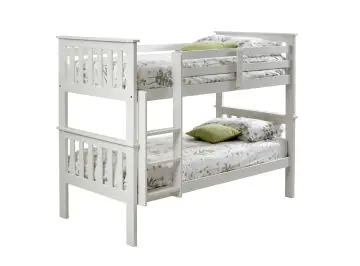 bedmaster carra white wooden bunk beds