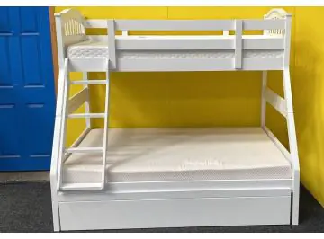 white cosmos 3 sleeper guest bed