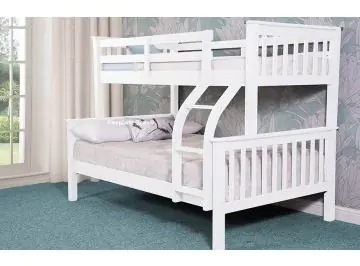 Sweetdreams Connor White Small Double Triple Bunk Bed