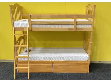 Cosmos Maple Bunk with 2 underbed drawers
