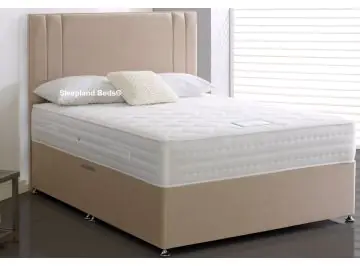 Dual Season Divan Bed, Memory Foam on One side natural on the other for a winter summer option by Highgrove Beds