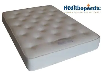 Healthopaedic Silk Pocket 1000 Mattress. A luxury Silk cover hand tufted with a medium feel. Suitable for bed frames.