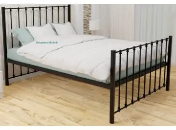 black kerritona metal bed frame