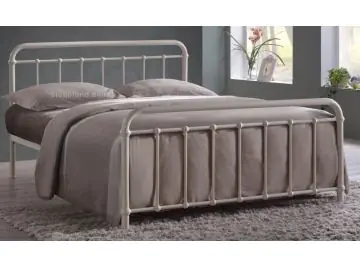 miami ivory metal bed frame