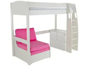 Uno S10 White High Sleeper bed by stompa