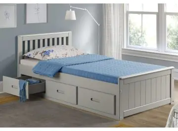 Grey Single Mission bed