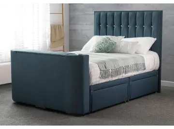 Sweetdreams Sparkle Fabric Tv Bed Frame - Luxury Upholstered Bedstead